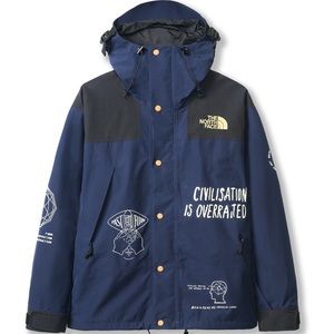 The North Face x Brain Dead XL Blue Parka Jacket
